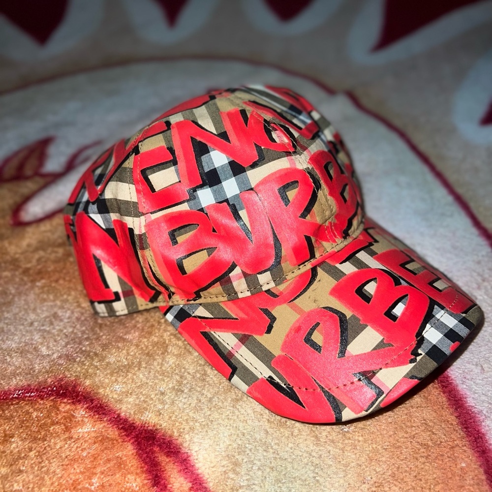 Burberry Graffiti Hat Baseball Cap